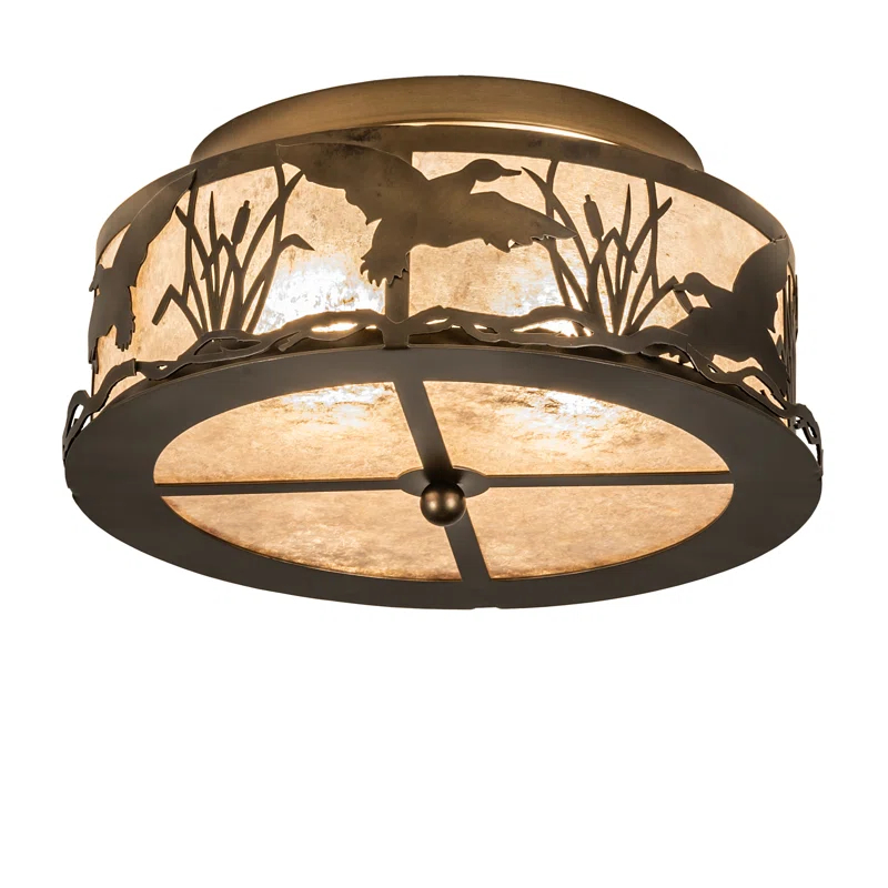 Meyda Lighting Mica Semi Flush Mount