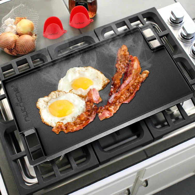 NutriChef 10'' Non-Stick Cast Iron Griddle