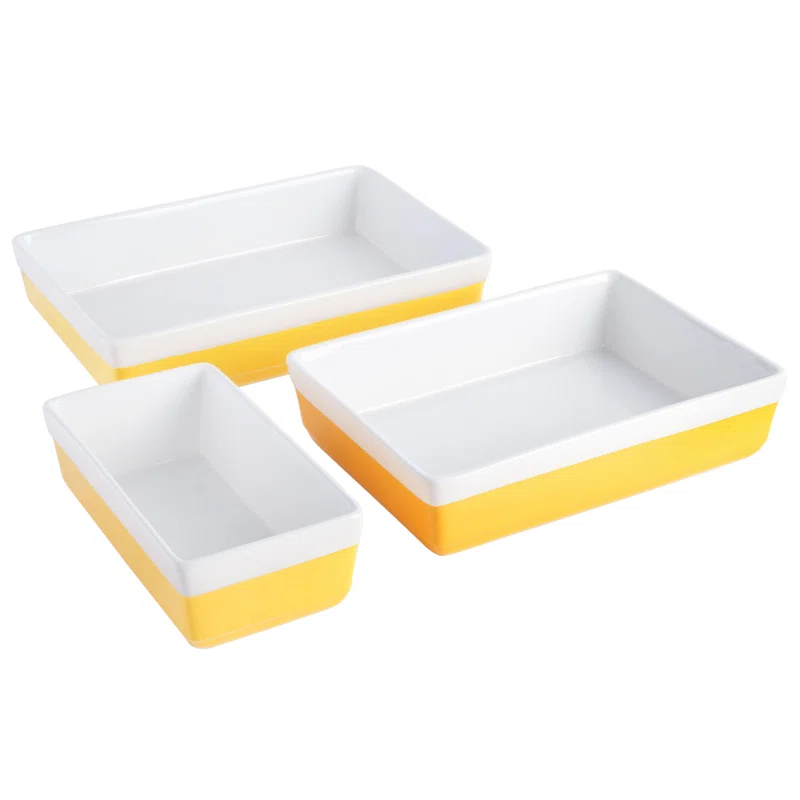 Martha Stewart 3 Piece Stoneware Bakeware Set