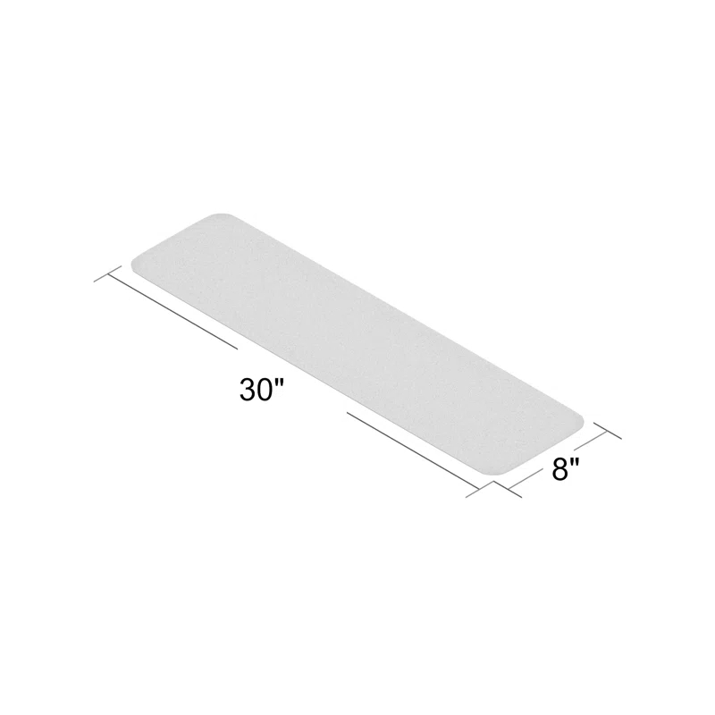 Lifesaver Non-Slip Rubberback Ribbed Design Indoor/Outdoor Stair Treads