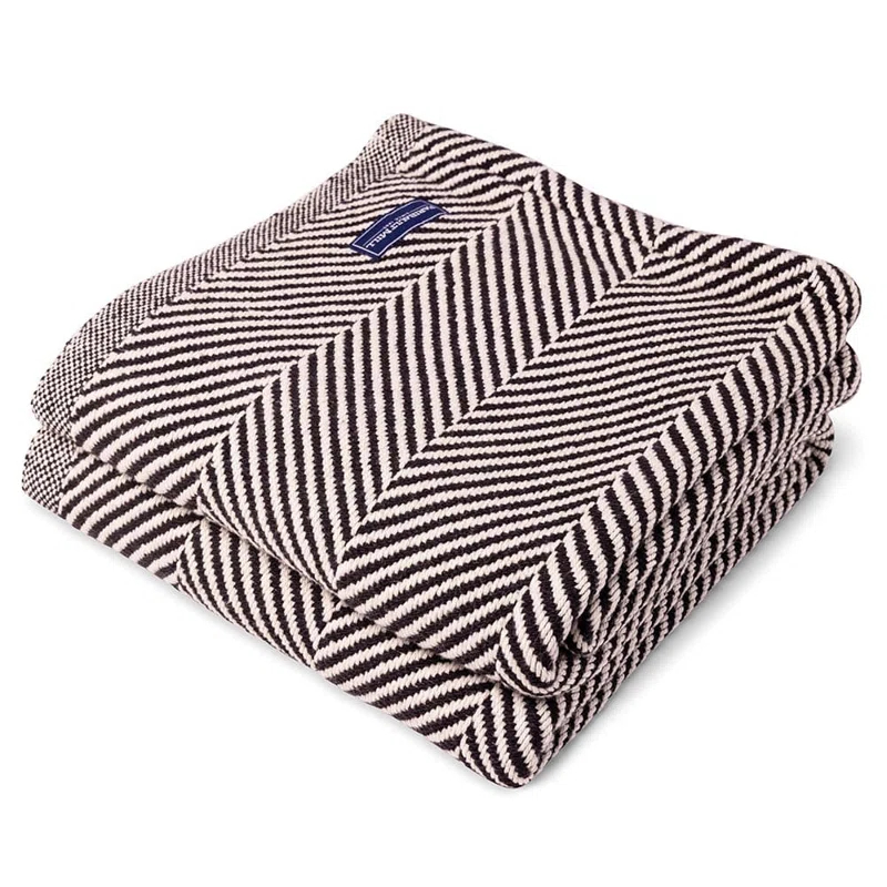 Faribault Mill Coastal Monhegan Cotton Throw Without Fringe