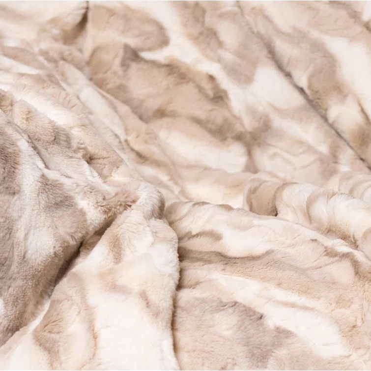 Graced Soft Luxuries Double Sided Faux Fur Throw Blanket, Multiple Colors