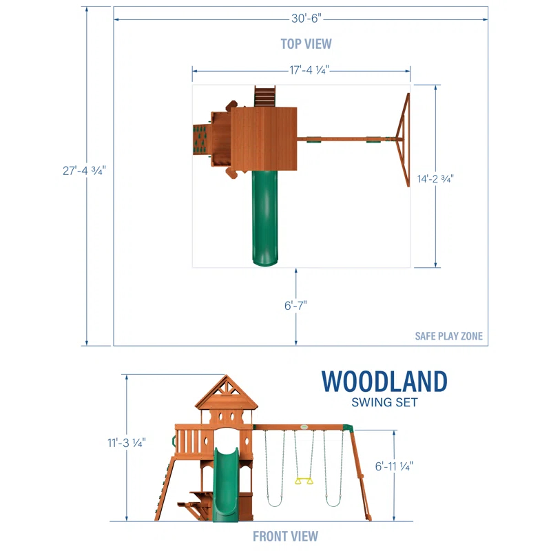 Backyard Discovery Woodland All Cedar Swing Set