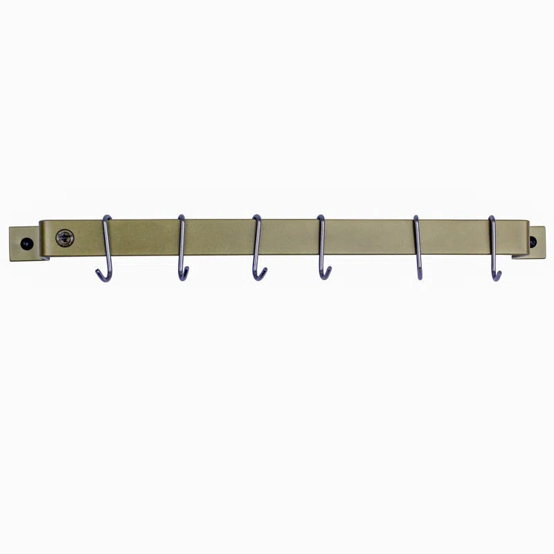 Enclume Handcrafted Easy Mount Wall Rack with 6 Hooks