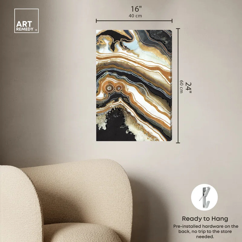 Art Remedy Black and Gold II