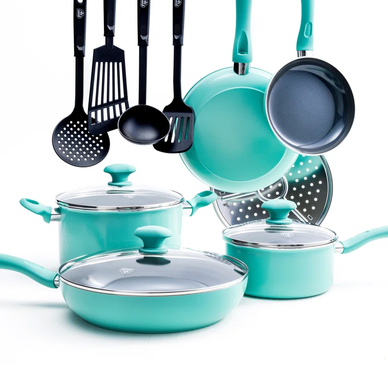 GreenLife GreenLife Soft Grip Pro 13 Piece Ceramic Non-Stick Cookware Set