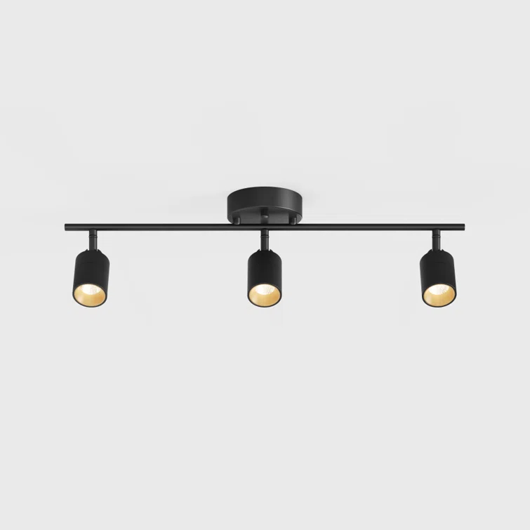 Vidalite Shura 3-Light Integrated LED Track Light with Rotatable Heads, 2 ft. Fixed Track Lighting Kit, 3000k, 1470 Lumens
