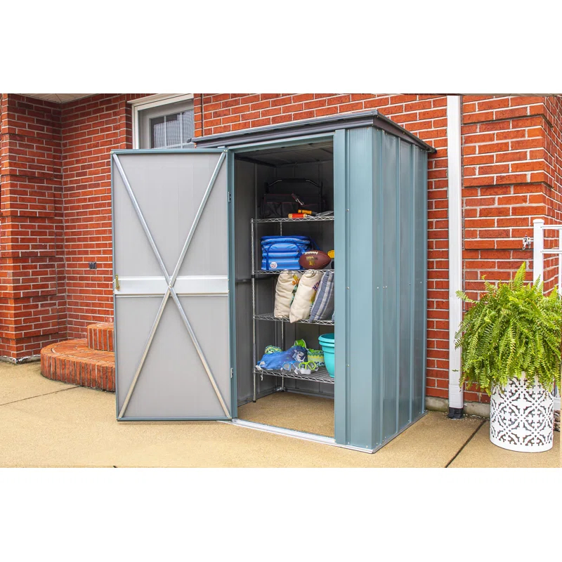 Arrow Spacemaker 4 ft. W x 3 ft. D Metal Vertical Storage Shed