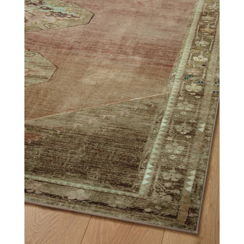 Magnolia Home by Joanna Gaines x Loloi Magnolia Home By Joanna Gaines X Loloi Sinclair Machine Washable Clay / Tobacco Area Rug