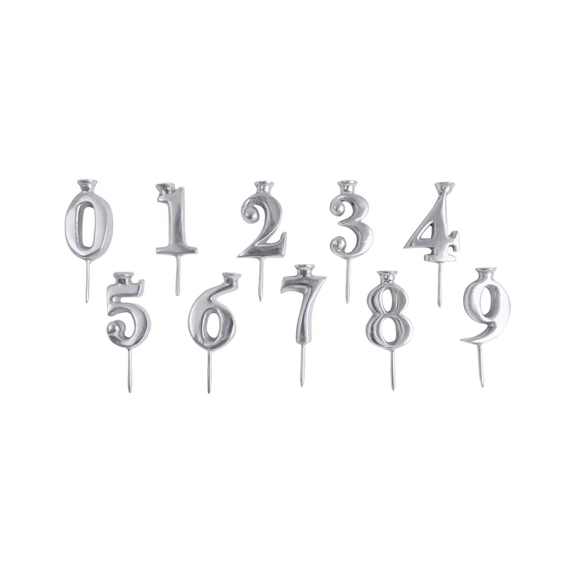 Mariposa Let's Celebrate 3'' H Metal Tabletop Candlestick