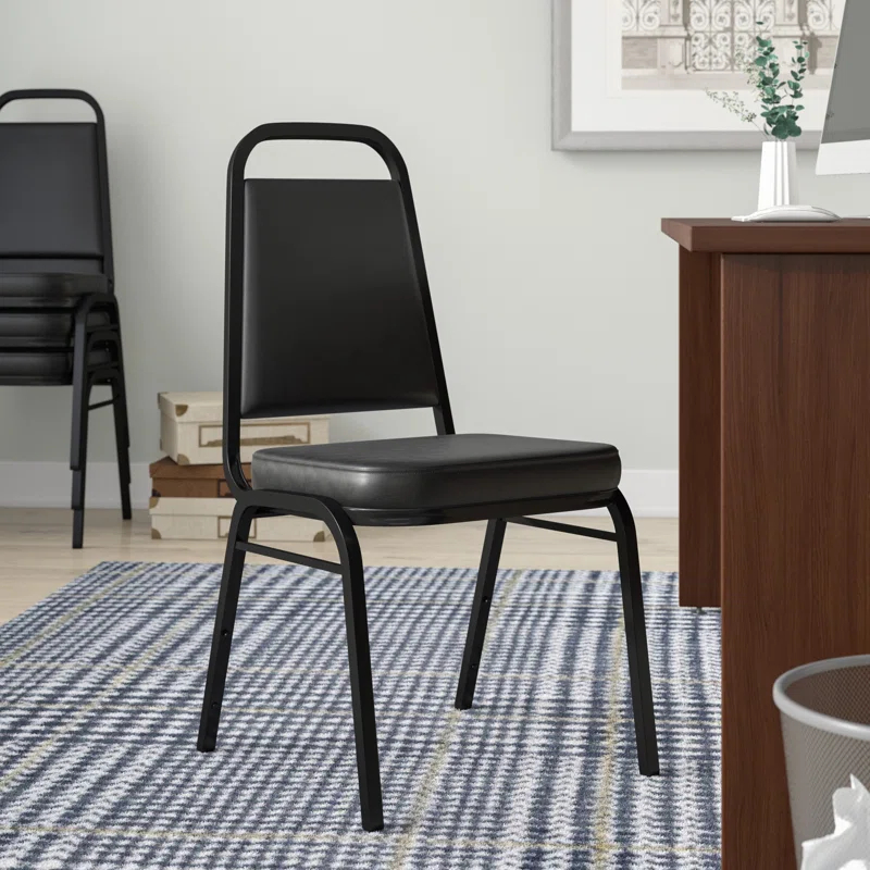 Amaya Trapezoidal Back Stacking Banquet Chair with 2.5" Thick Seat
