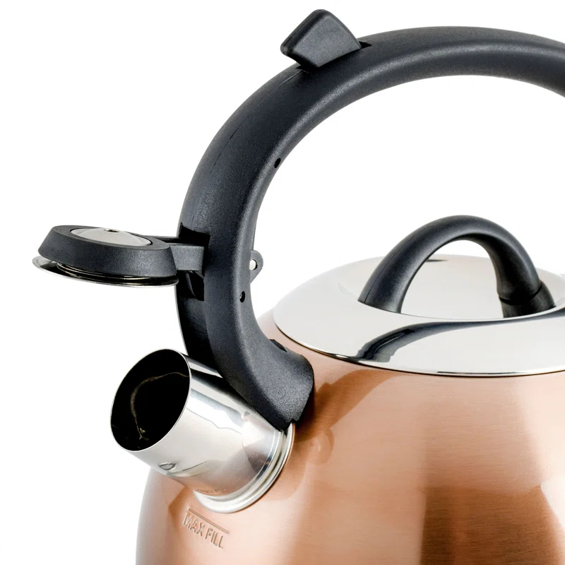 Mr. Coffee Mr. Coffee Flintshire 1.75 Quart Whistling Stovetop Tea Kettle In Blue