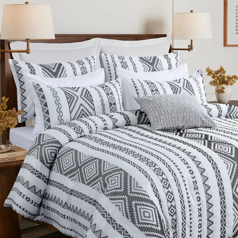 Suniya Microfiber Reversible Boho Comforter Set