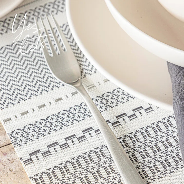 over&back Reversible Striped Table Runner