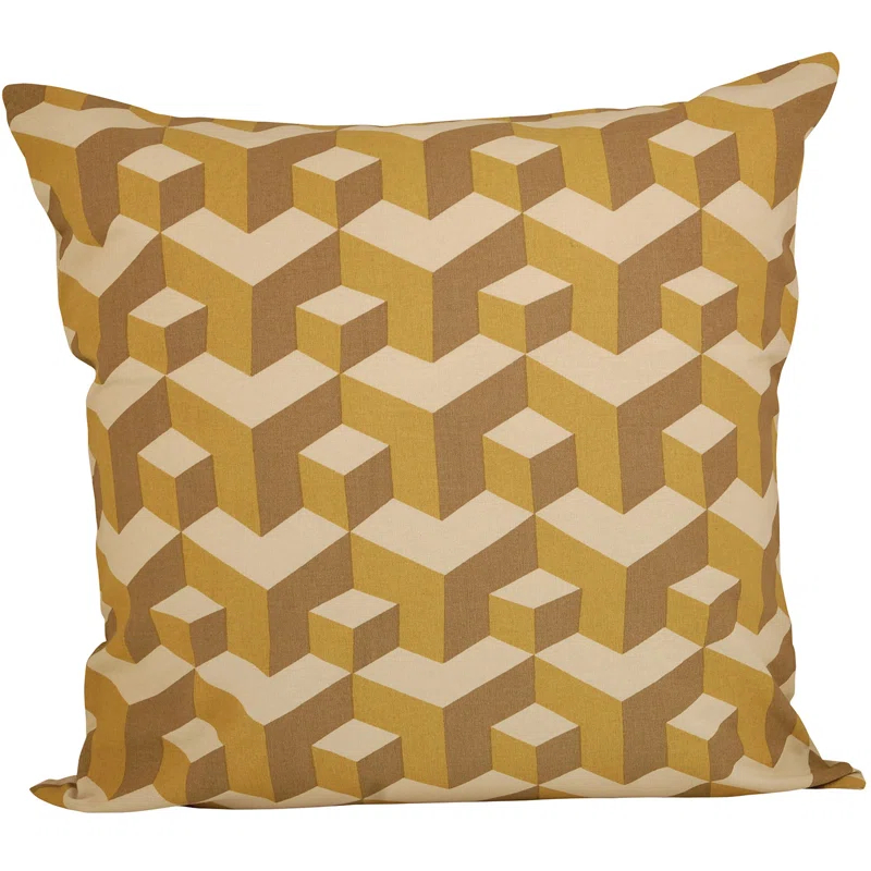 The Pomeroy Collection, Ltd Escher Geometric Feather Reversible Throw Pillow