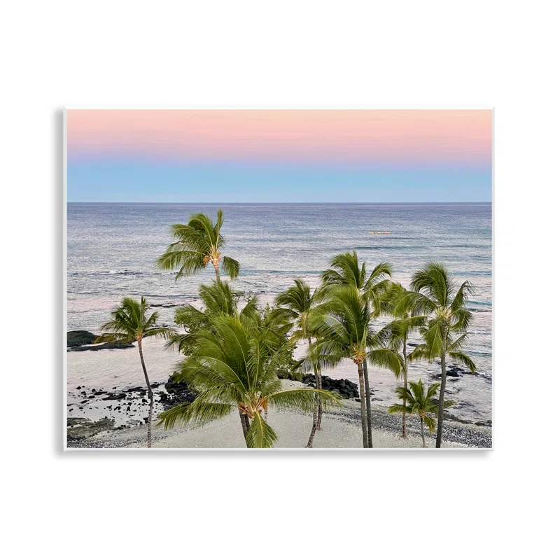 Stupell Industries Afternoon Palms Horizon Wall Plaque Art by Kathy Mansfield