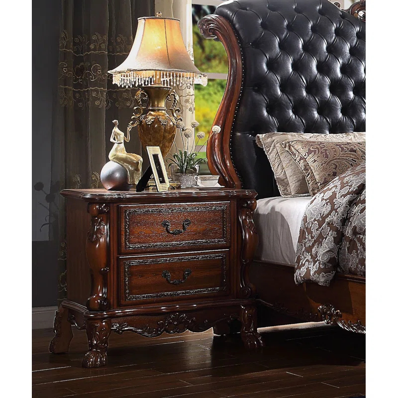 Andrew Home Studio Posidon 2 Drawer Nightstand & Reviews | Wayfair