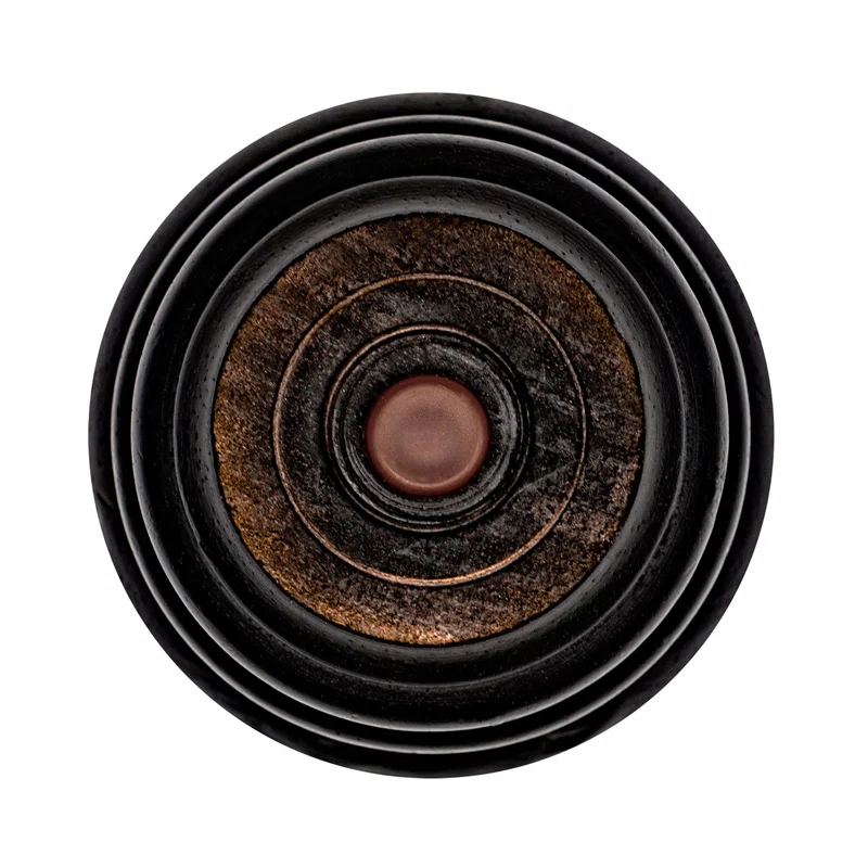 5 in x 4 in Stained Solid Hardwood Round Sofa Leg (Set of 4)