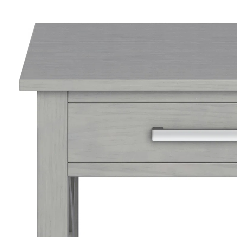 Simpli Home Kitchener 21"W Solid Mango Wood Square End Table with Storage Drawer