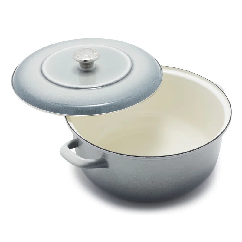 Merten and Storck Merten And Storck 7 Quarts Non-Stick Enameled Cast Iron Round Dutch Oven