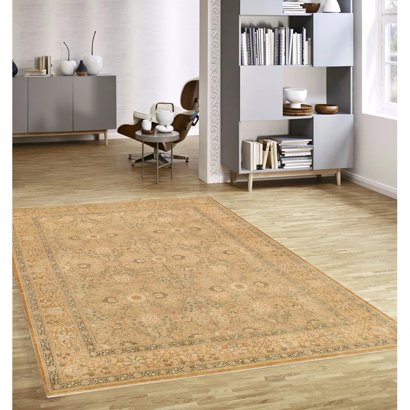 Pasargad Baku Hand Knotted Wool Washable Oriental Indoor Rug