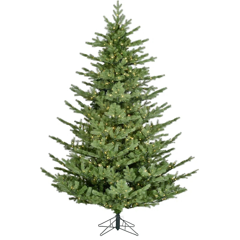 Fraser Hill Farm Fraser Hill Farm Prelit Foxtail Pine Artificial Christmas Tree with Stand and Remote Control