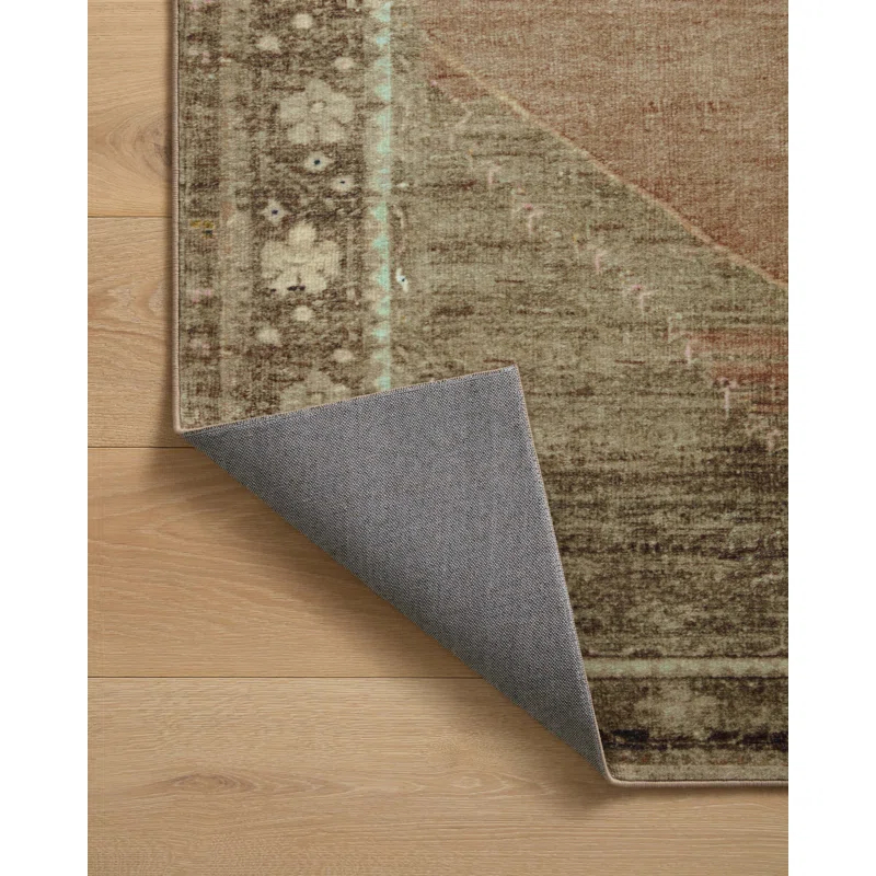 Magnolia Home by Joanna Gaines x Loloi Magnolia Home By Joanna Gaines X Loloi Sinclair Machine Washable Clay / Tobacco Area Rug