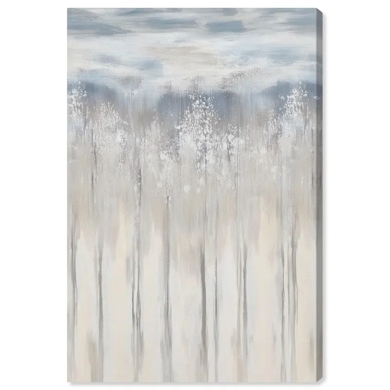 Art Remedy Scratched Sepia Canvas Minimalist Abstract by Art Remedy