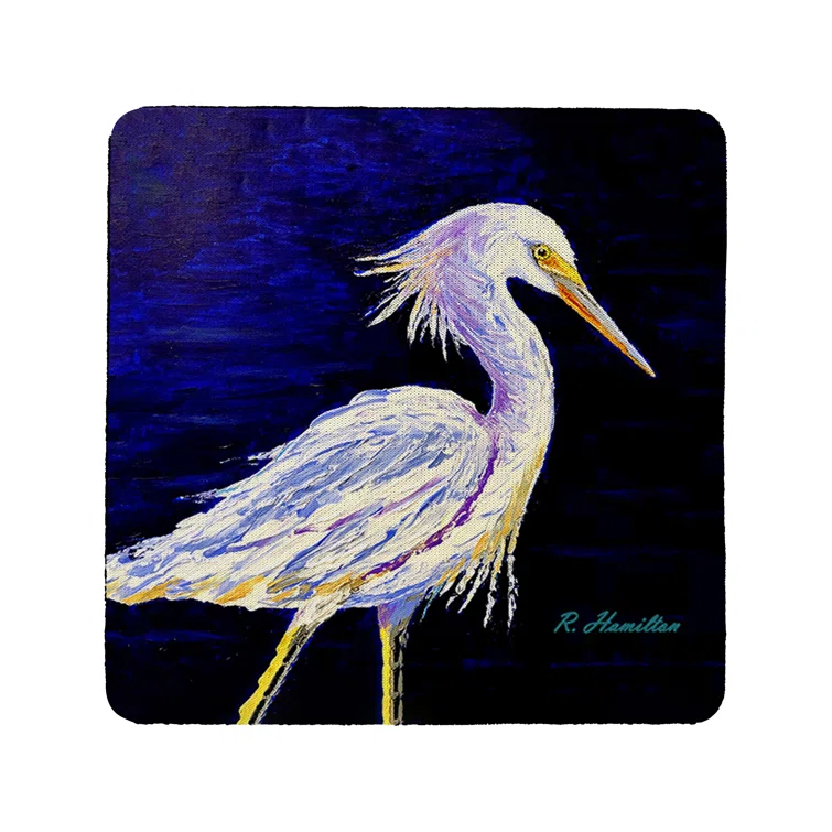 Highland Dunes Rubber Square 4 Piece Coaster Set (Set of 4)