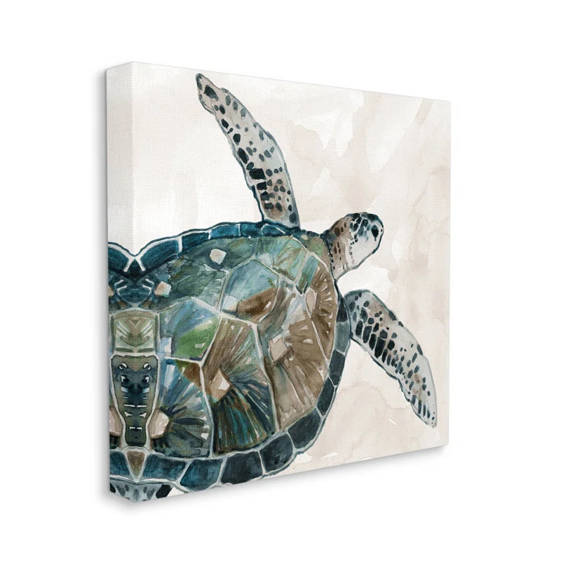 Stupell Industries " Brown Tortoise Sea Life " by Carol Robinson