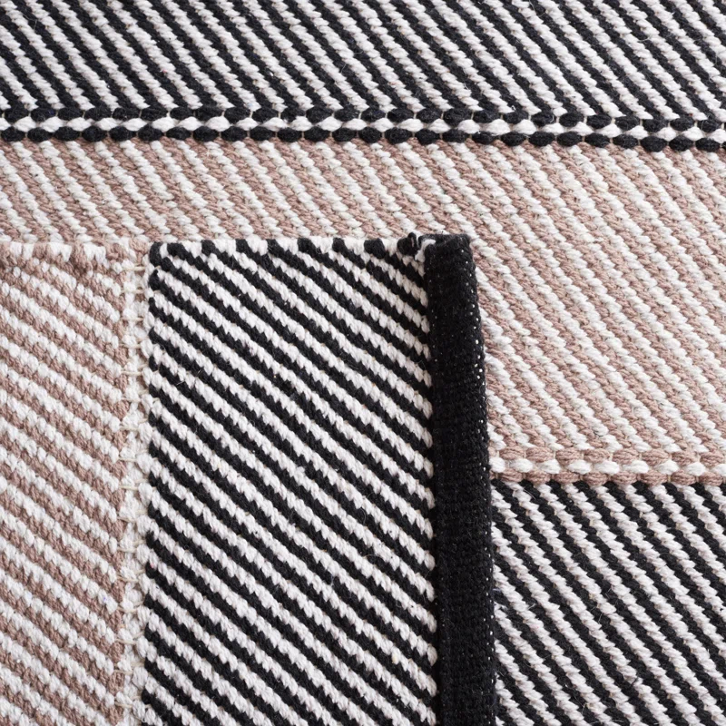 Longshore Tides Striped Kilim Flat Weave Cotton Striped Rug