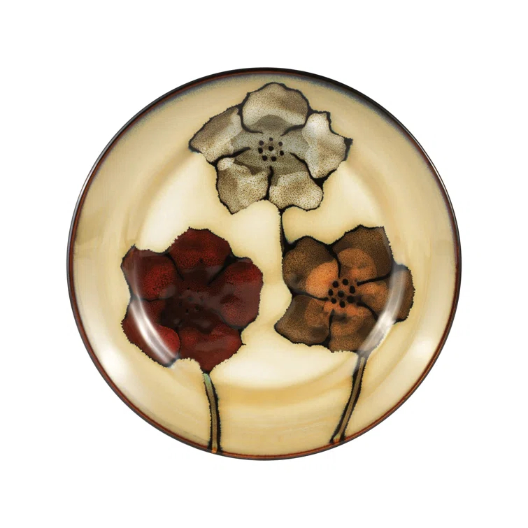 Pfaltzgraff Everyday Pfaltzgraff Everyday Painted Poppies 16-Piece Stoneware Dinnerware Set, Service for 4