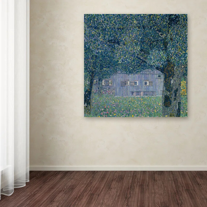 Vault W Artwork " Farmhouse In Upper Austria " by Gustav Klimt