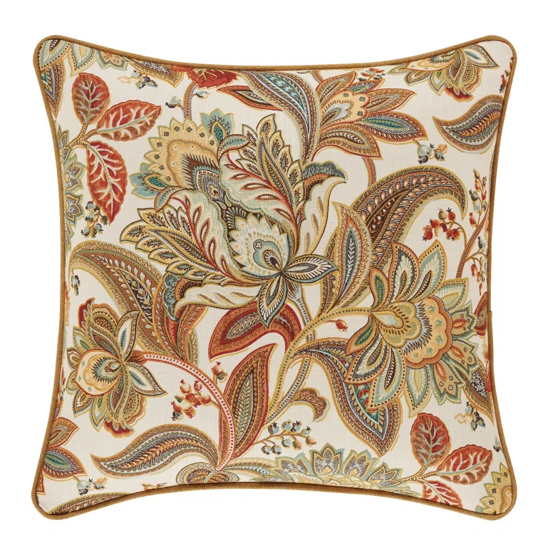 Five Queens Court August 18" Square Decorative Throw Pillow