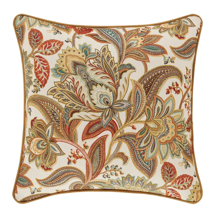Five Queens Court August 18" Square Decorative Throw Pillow