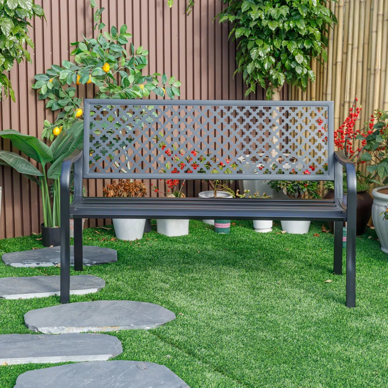 GARDEN BENCH Metal Outdoor Bench
