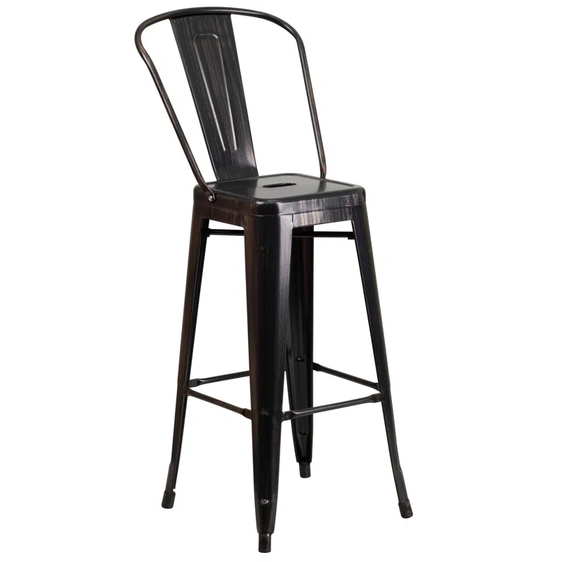 Flash Furniture Metal Outdoor Stool