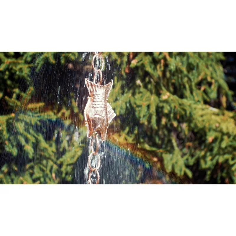 Highland Dunes Carlisle Weather Resistant Copper Animals Rain Chain