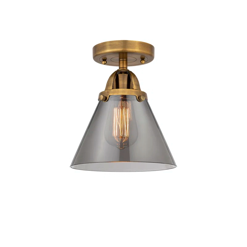 Glass Semi Flush Mount