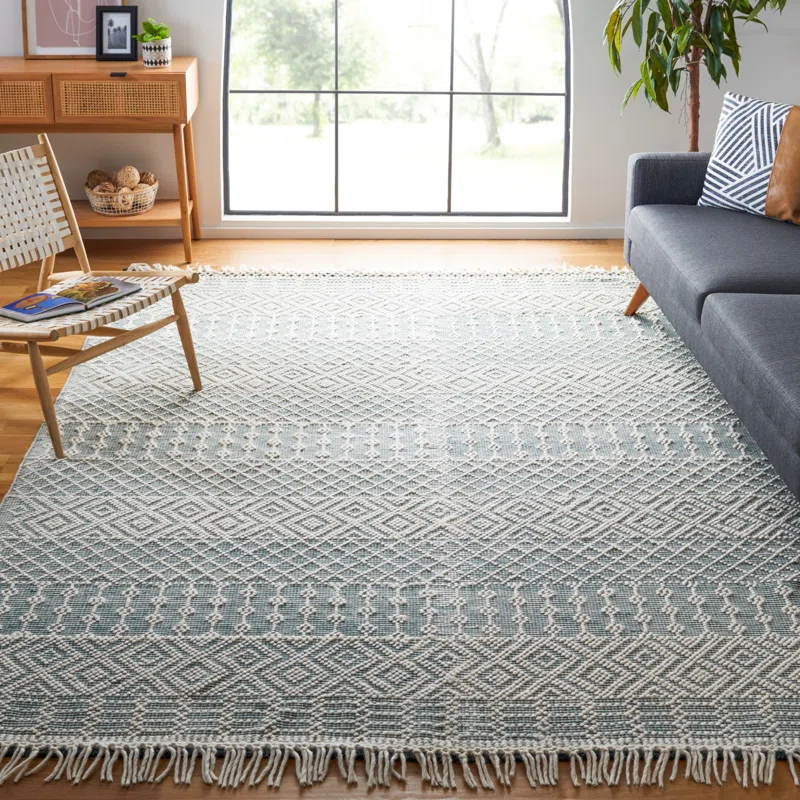 Moroccan Hand Loomed Wool Moroccan Rug