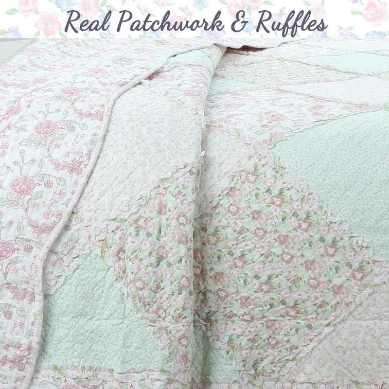 Cozy Line Home Fashion Cotton Patchwork Quilt Set