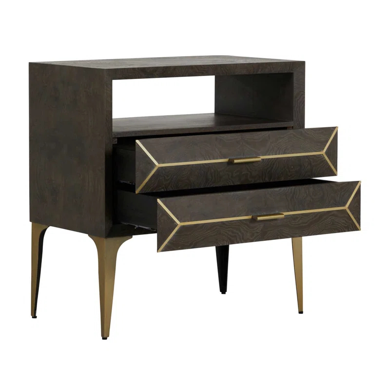 Gabby Westville 30'' W Solid Wood Nightstand