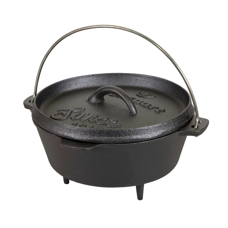 Stansport Stansport 2 QT Pre-Seasoned Cast Iron Dutch Oven with Legs