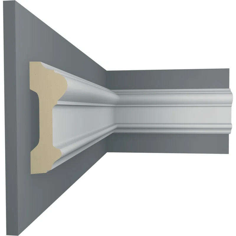 3 5/8"H x 1 1/4"P x 94 1/2"L Bedford Chair Rail (Set of 2)
