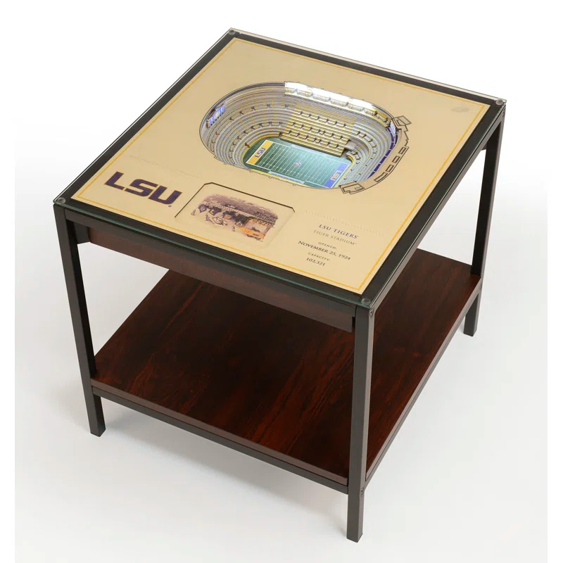 Glass Top End Table