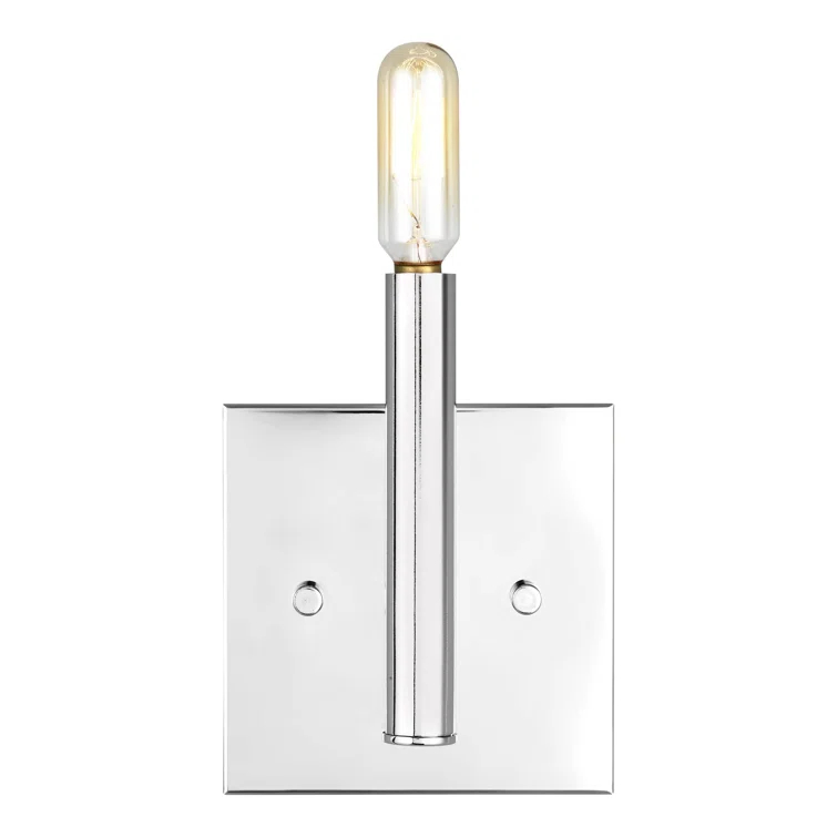 Chrome Direct Wired Electric Outdoor Wall Sconce