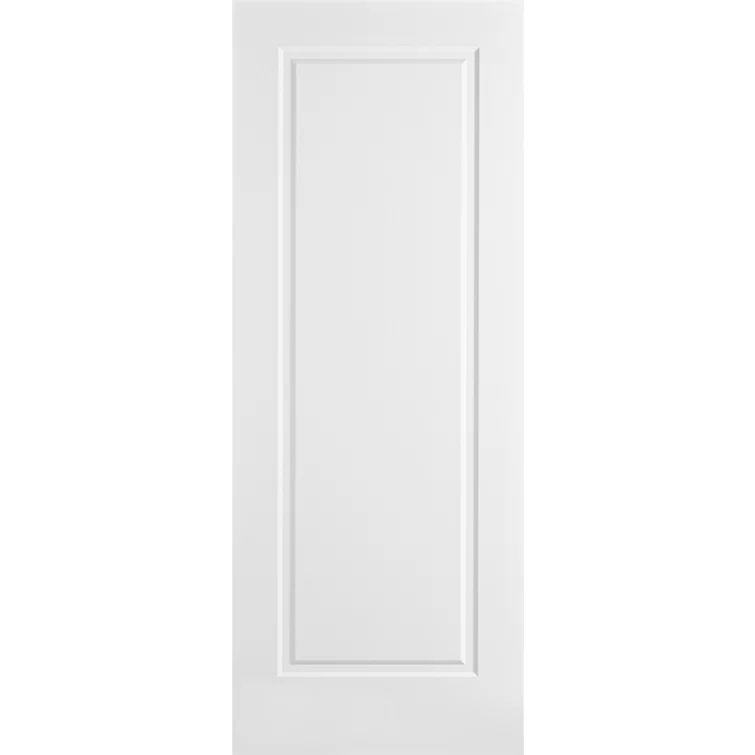 Nova Hardware 1-Panel Soft White Laminated Traditional Interior Door Slab Only
