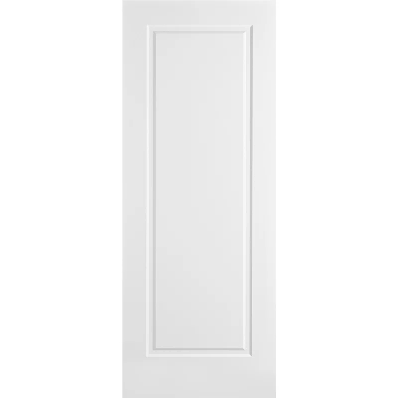 Nova Hardware 1-Panel Soft White Laminated Traditional Interior Door Slab Only
