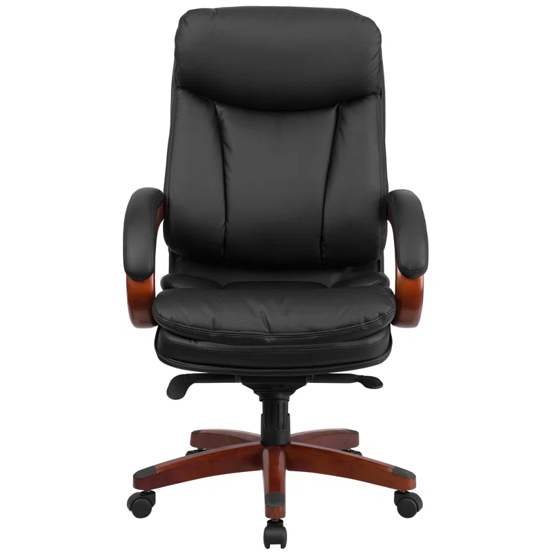 Flash Furniture High Back LeatherSoft Executive Swivel Ergonomic Office Chair with Synchro-Tilt Mechanism