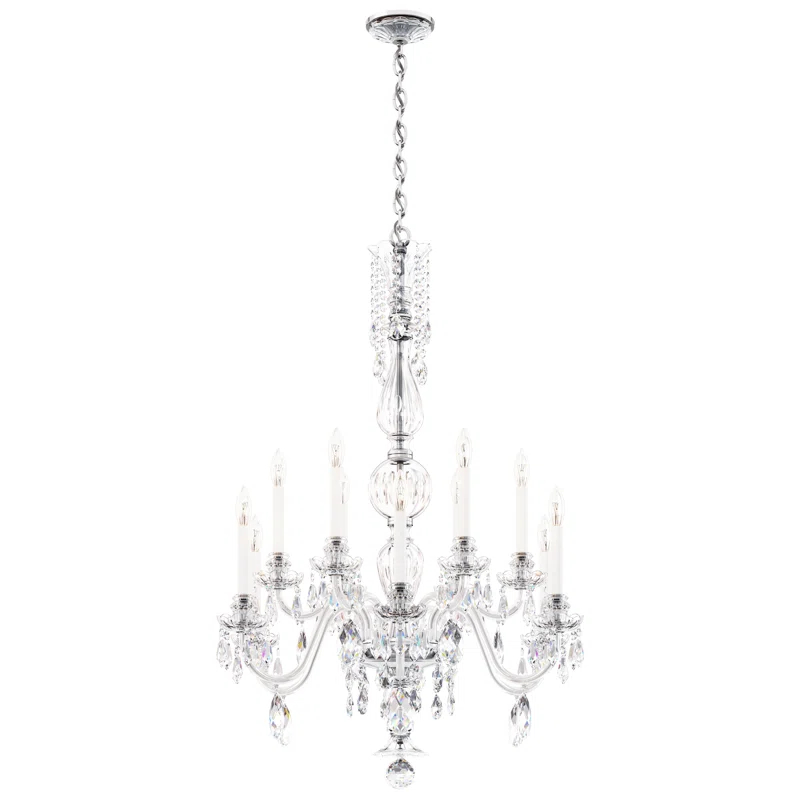Schonbek Hamilton Nouveau 12 - Light Dimmable Classic / Traditional Chandelier
